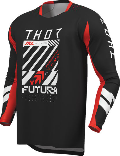 THOR Youth Launchmode Futura Jersey - Black/Red - Medium 2912-2758