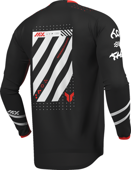 THOR Lauchmode Futura Jersey - Black/Red - Medium 2910-8891