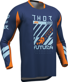 THOR Lauchmode Futura Jersey - Navy/Orange - Medium 2910-8903