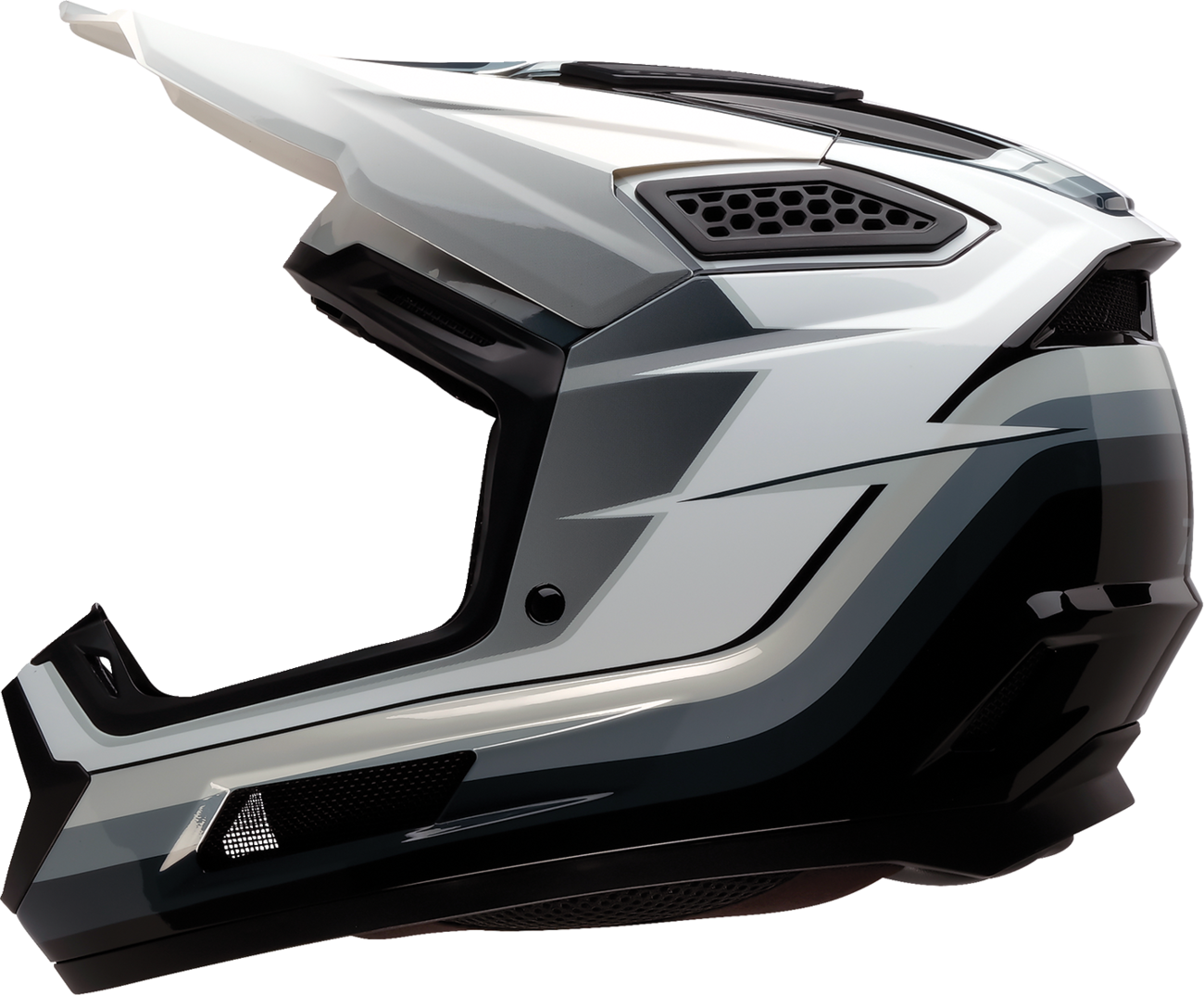 Z1R Dirt Maxx Helmet - Vortex - Black/White/Gray - XS 0110-9713
