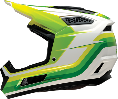Z1R Dirt Maxx Helmet - Vortex - White/Green - 2XL 0110-9734
