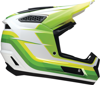 Z1R Dirt Maxx Helmet - Vortex - White/Green - 2XL 0110-9734