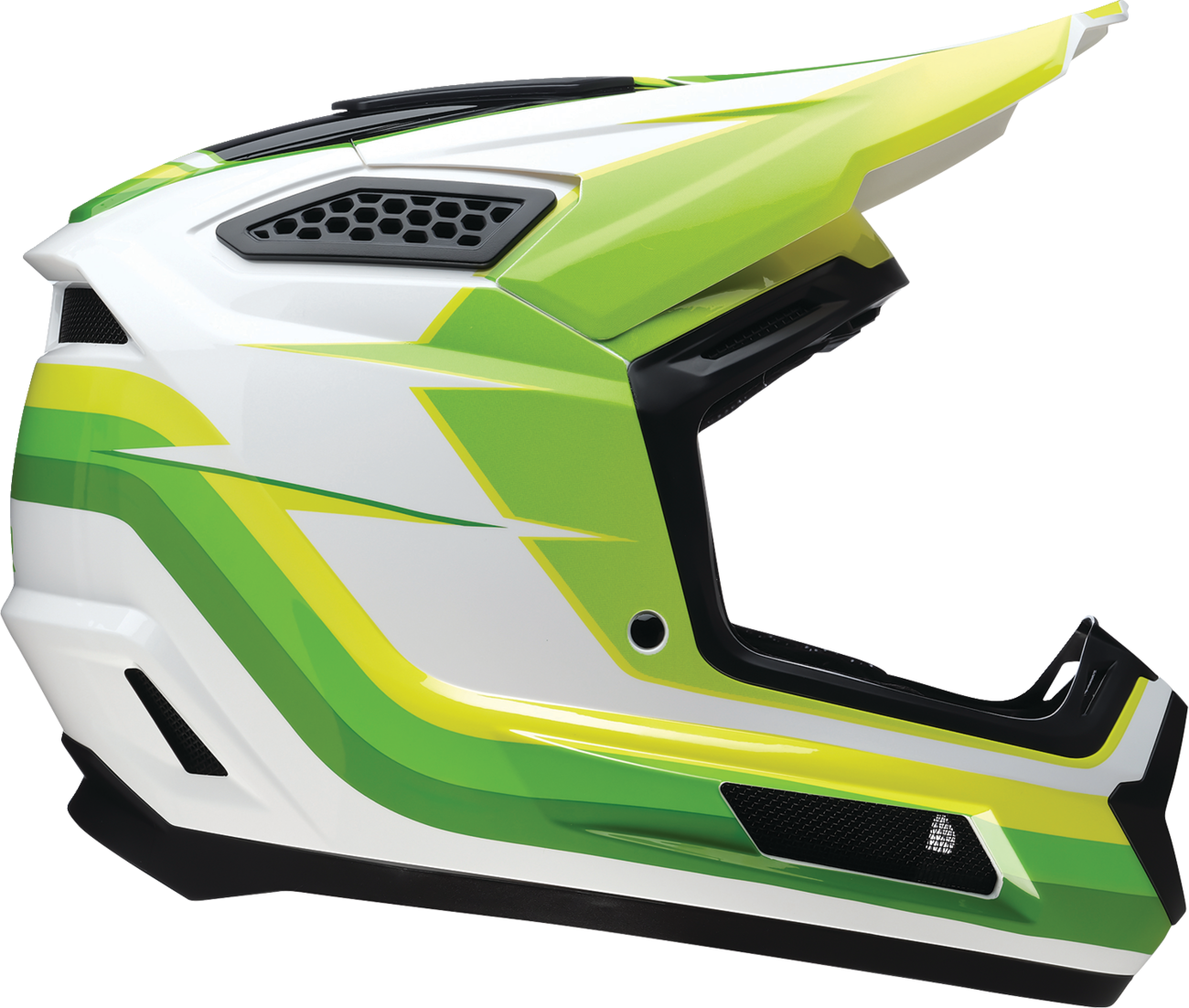 Z1R Dirt Maxx Helmet - Vortex - White/Green - 2XL 0110-9734