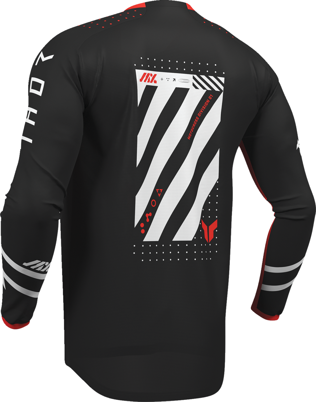 THOR Lauchmode Futura Jersey - Black/Red - Large 2910-8892