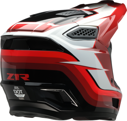 Z1R Dirt Maxx Helmet - Vortex - Red/White - XL 0110-9700