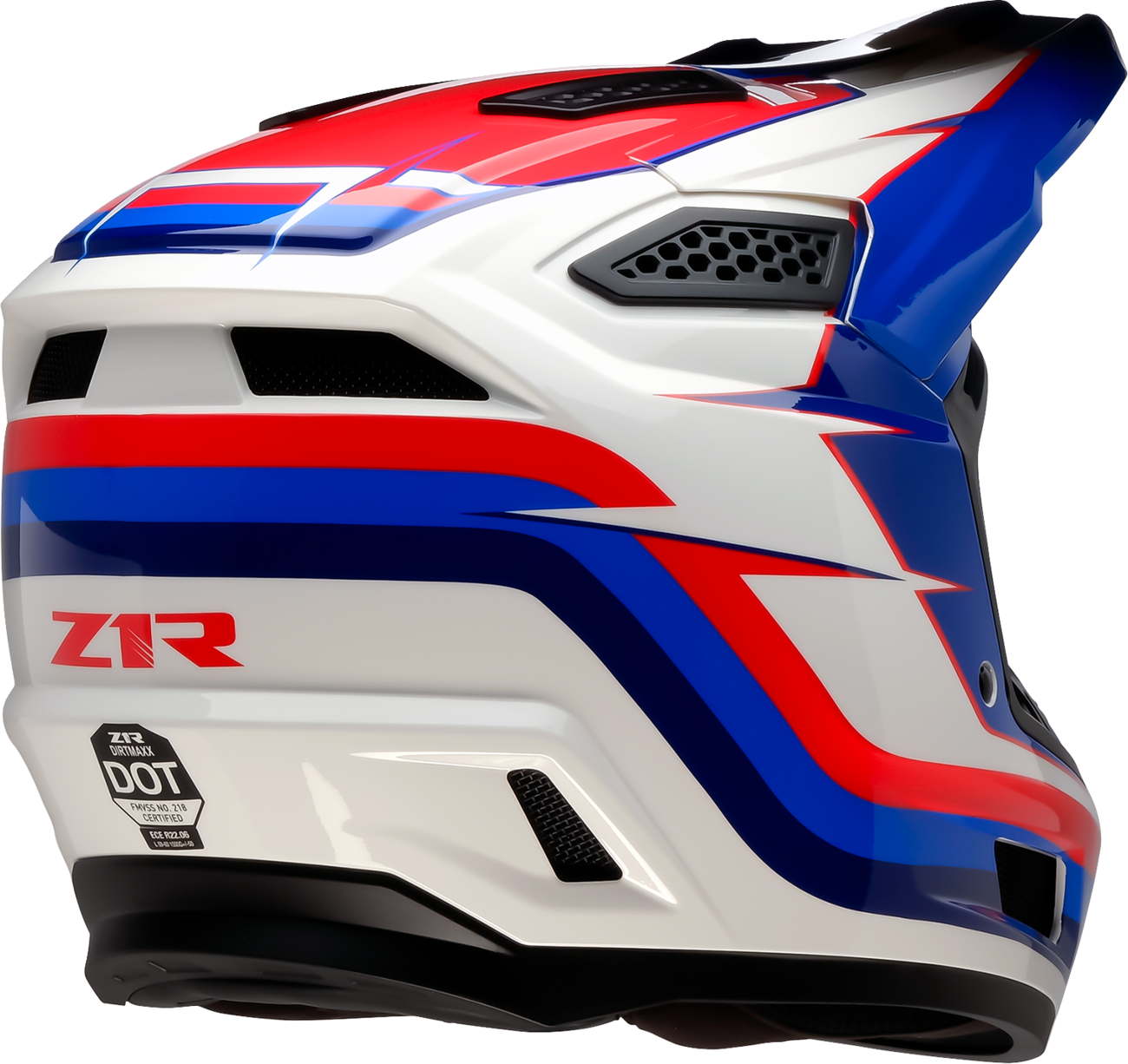 Z1R Dirt Maxx Helmet - Vortex - Red/White/Blue - 2XL 0110-9726
