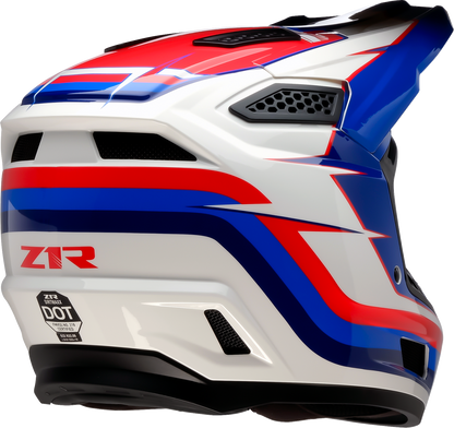 Z1R Dirt Maxx Helmet - Vortex - Red/White/Blue - 2XL 0110-9726