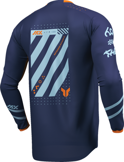 THOR Youth Launchmode Futura Jersey - Navy/Orange - Medium 2912-2764