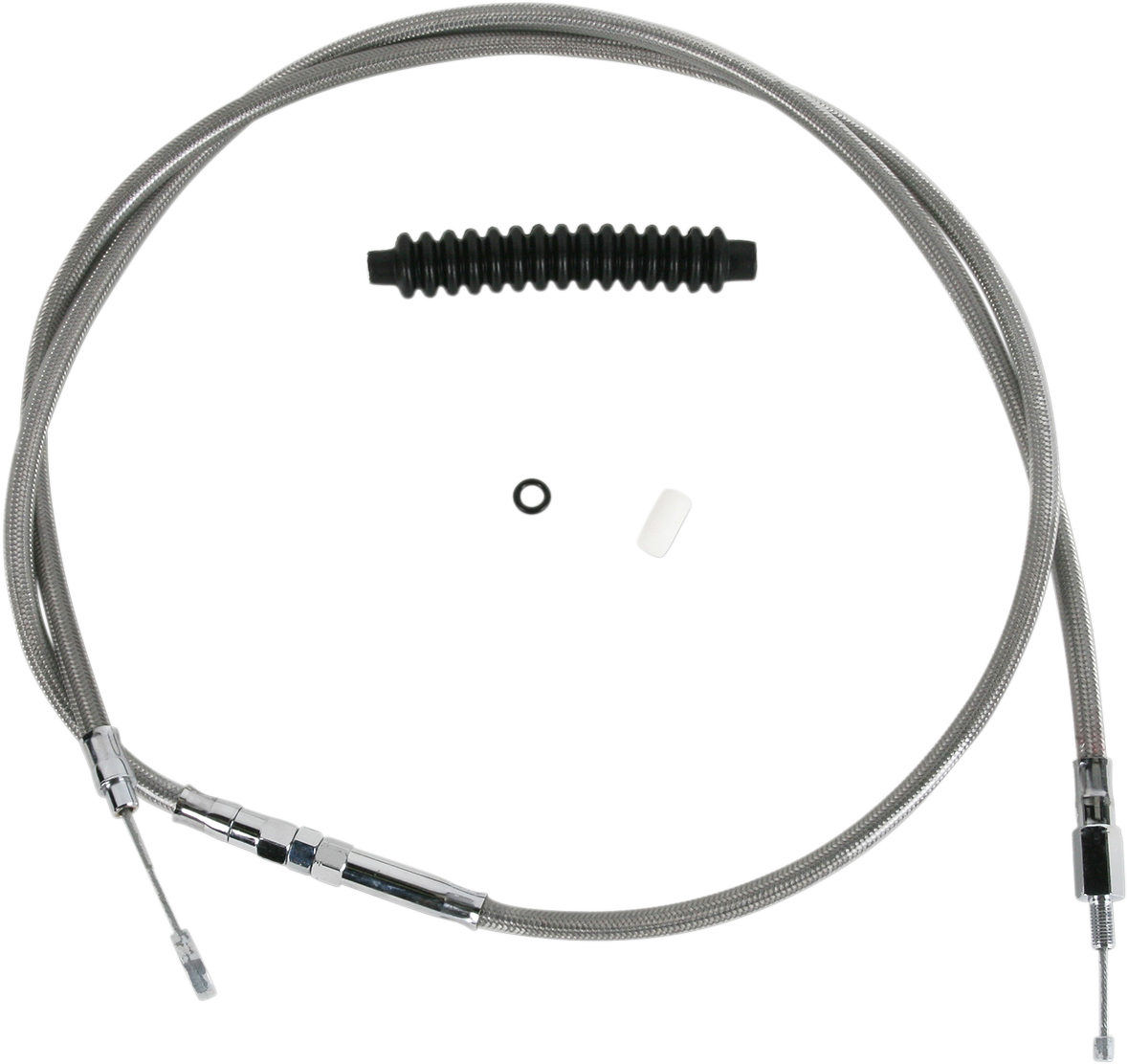 DRAG SPECIALTIES High-Efficiency Braided Stainless Steel Clutch Cable - 72-11/16" 5321004HE