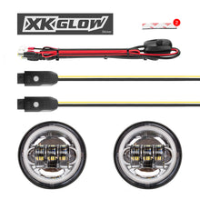 4.5" Xkchrome Driving Lights Chrome Bezel