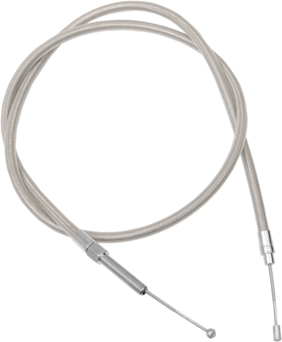 DRAG SPECIALTIES High-Efficiency Braided Stainless Steel Clutch Cable - 72-11/16" 5321210HE