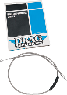 DRAG SPECIALTIES High-Efficiency Braided Stainless Steel Clutch Cable - 62-11/16" 5322302HE