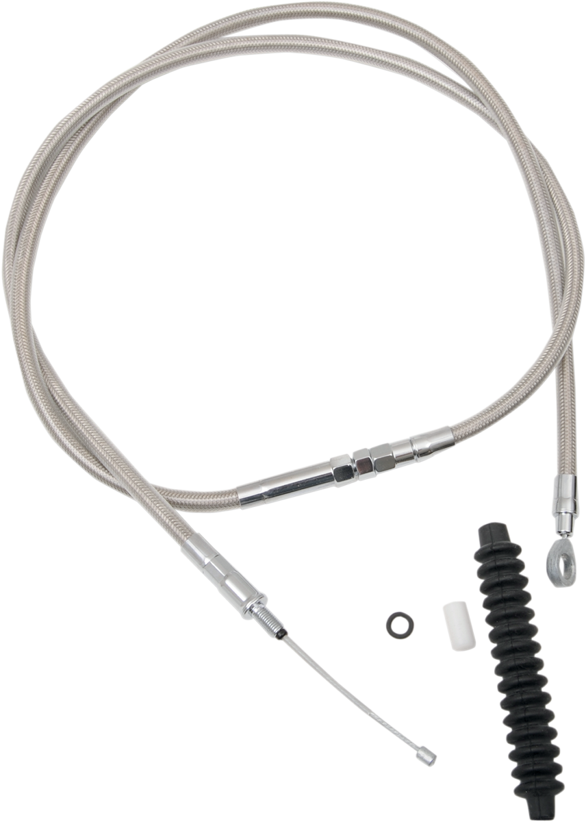DRAG SPECIALTIES High-Efficiency Braided Stainless Steel Clutch Cable - 64-11/16" 5322303HE