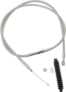 DRAG SPECIALTIES High-Efficiency Braided Stainless Steel Clutch Cable - 64-11/16" 5322303HE
