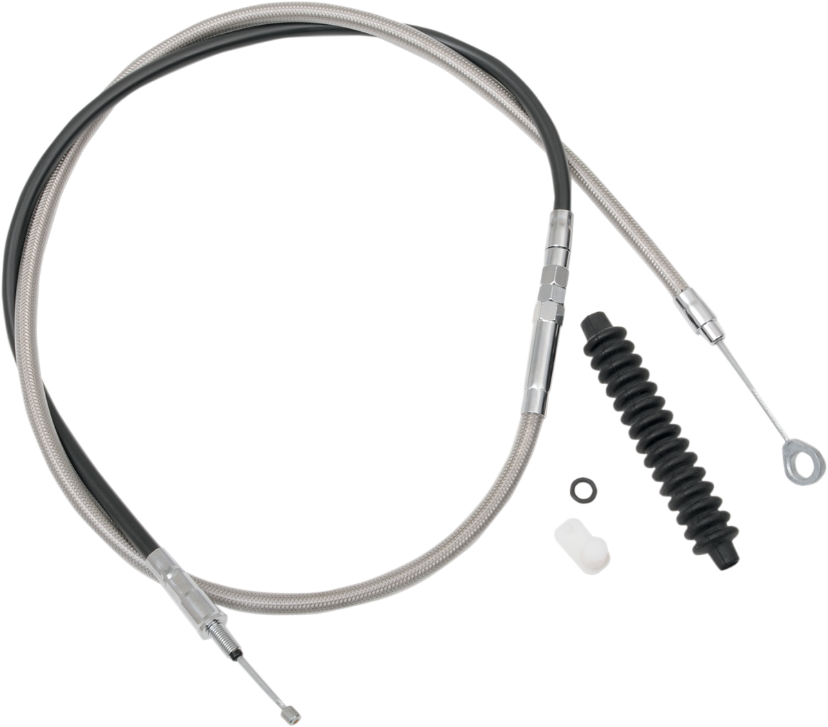 DRAG SPECIALTIES High-Efficiency Braided Stainless Steel Clutch Cable - 62-15/16" 5322400HE