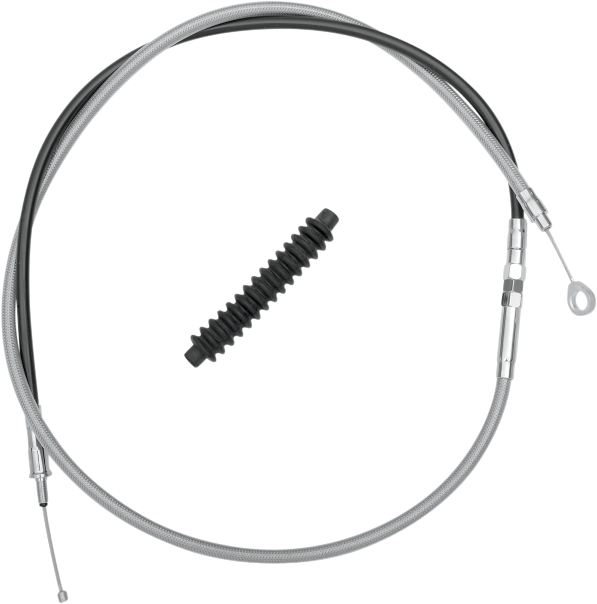 DRAG SPECIALTIES High-Efficiency Braided Stainless Steel Clutch Cable - 66-15/16" 5322404HE