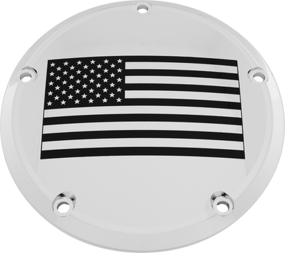 7   Tc Derby Cover American Flag Chrome