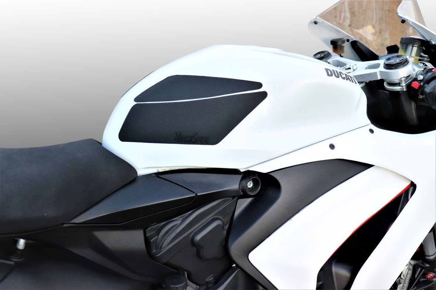 TechSpec Tank Grip Pads TRACK DAY Style for the Ducati Panigale V2 / 1299 / 1199 / 959 / 899