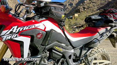 TechSpec Tank Grip Pads for the Honda Africa Twin 1000 (16-20) - RED, WHITE & BLUE PAINT DESIGN
