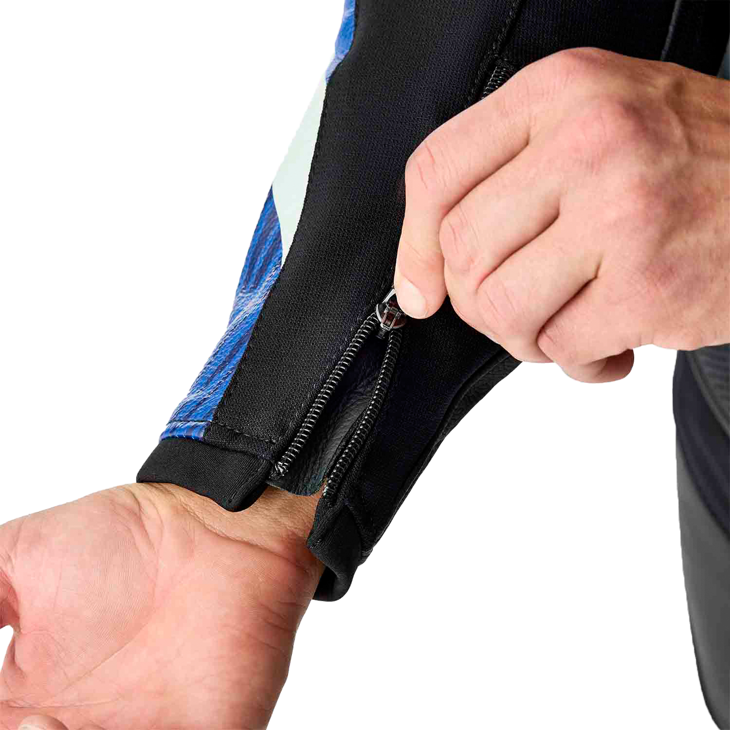 Tractech Evo D3o Jacket Blk/Blue Leather 3x