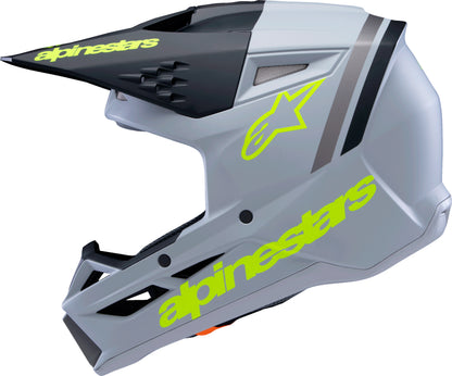Sm3 Youth Radium Helmet Gry/Blk/Ylw Fluo Matte Ym