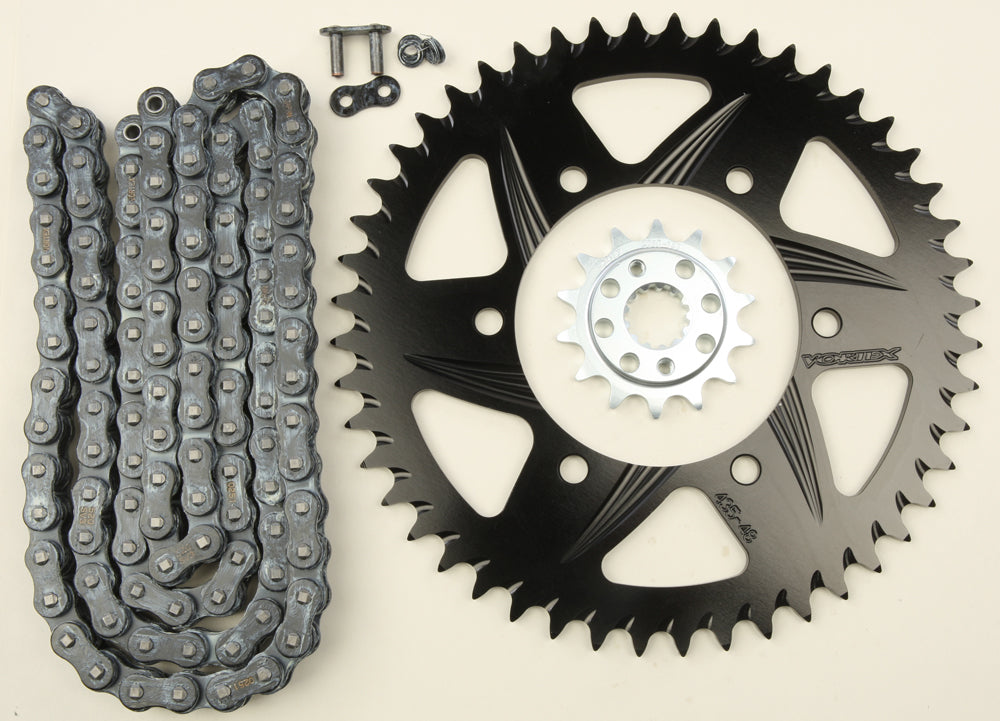 Sprocket/Chain Kit Stl/Alu 14/48t Blk Sx3 520 108l Blk