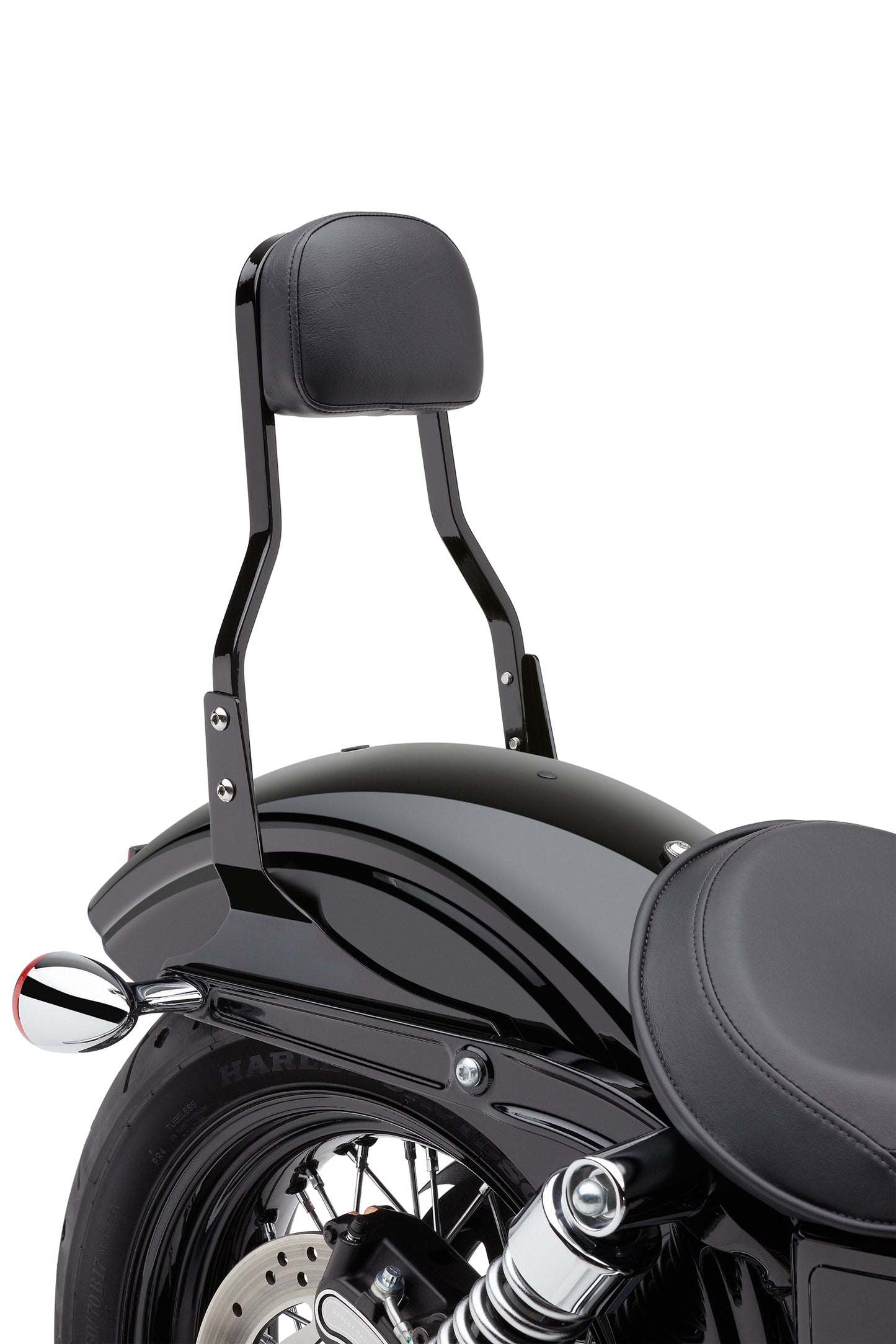 Short Sissy Bar Black Dyna 06 17