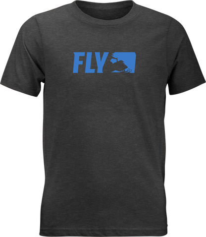 Fly Youth Primary Tee Charcoal Ym