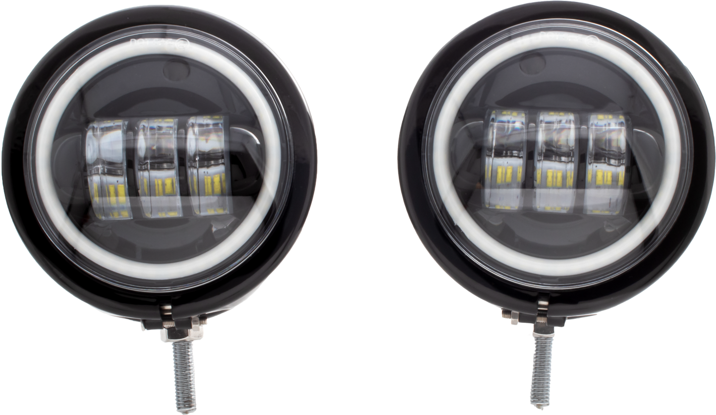 4.5" Led Assem Blk Shell Halo Black