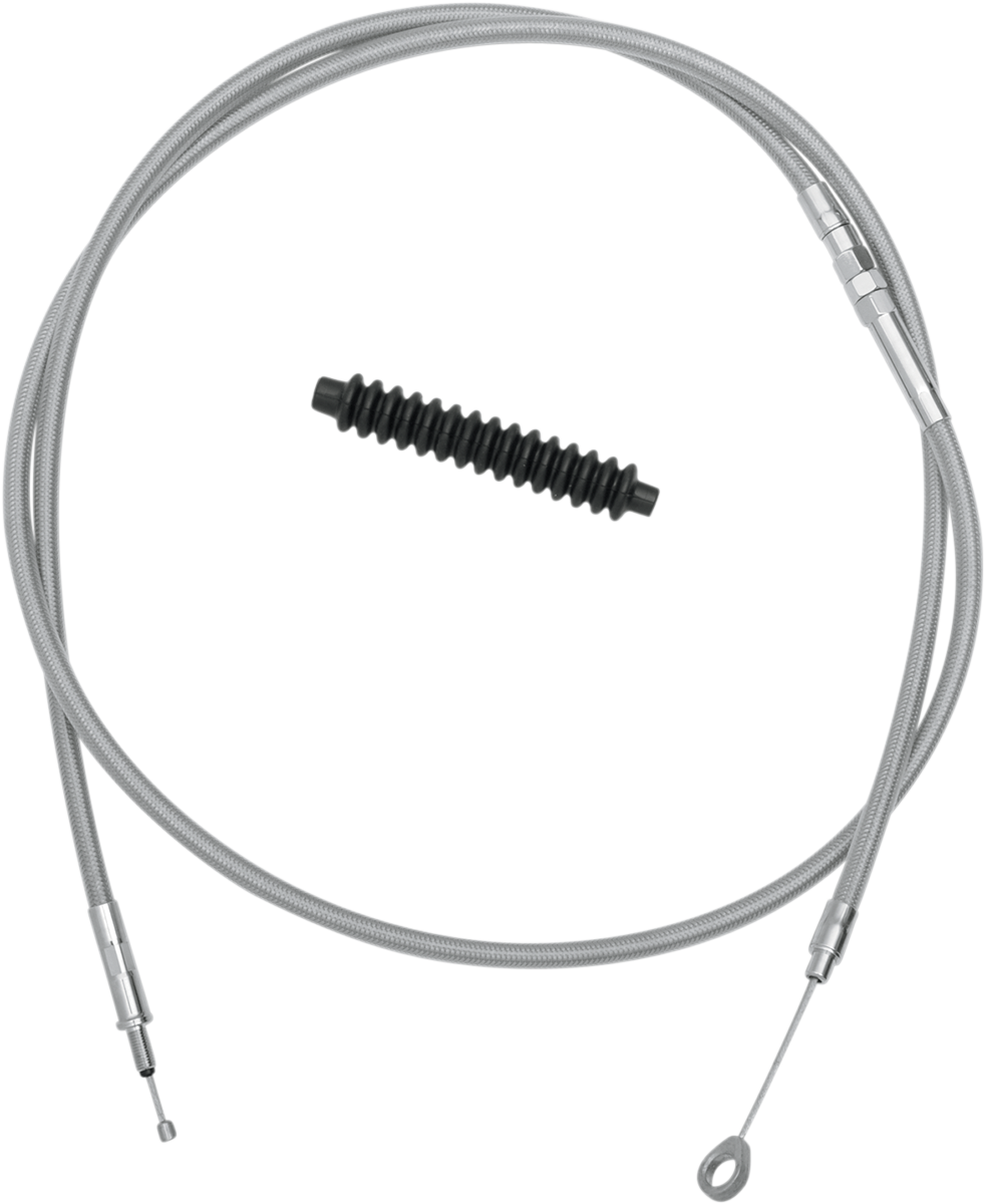 DRAG SPECIALTIES High-Efficiency Braided Stainless Steel Clutch Cable - 80" 5322180HE