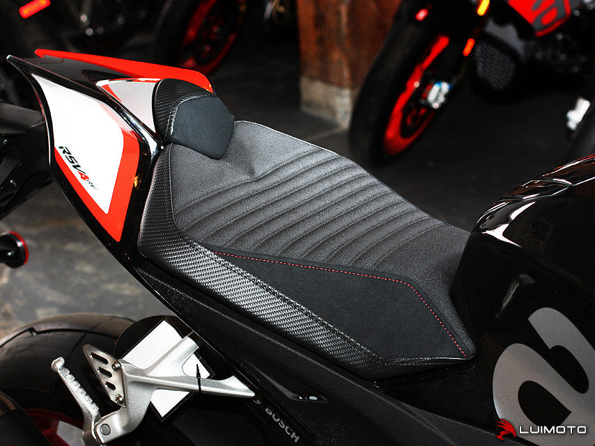 LUIMOTO CORSA Rider Seat Cover for the Aprilia RSV4 (09-20)