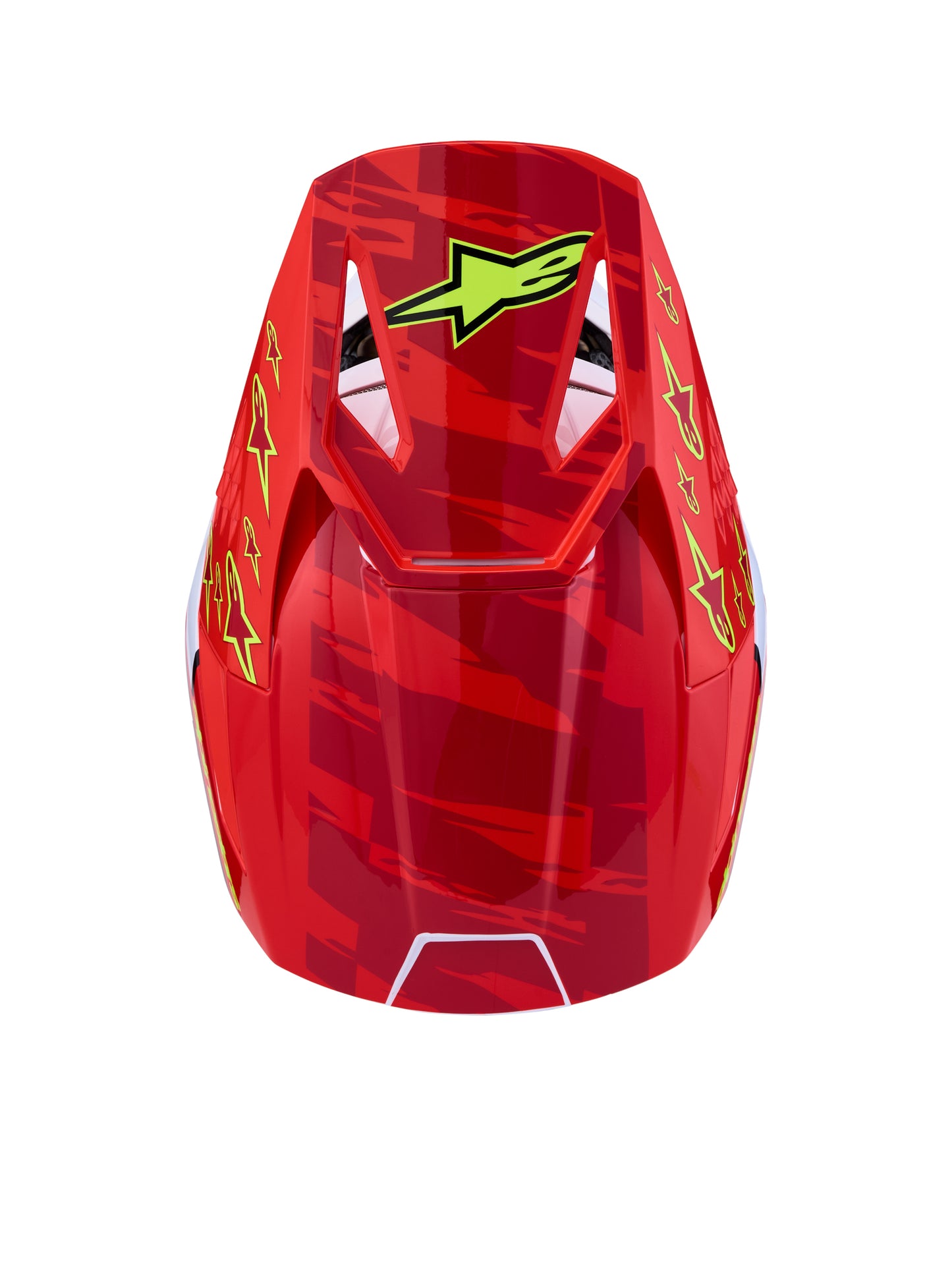 S M3 Falcon Helmet Ece06/Dot Red Fl/Wht/Blue/Yl Flgl Xl