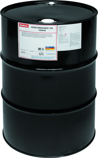 BikeMaster 10W40 Performance Oil - 55 Gallon