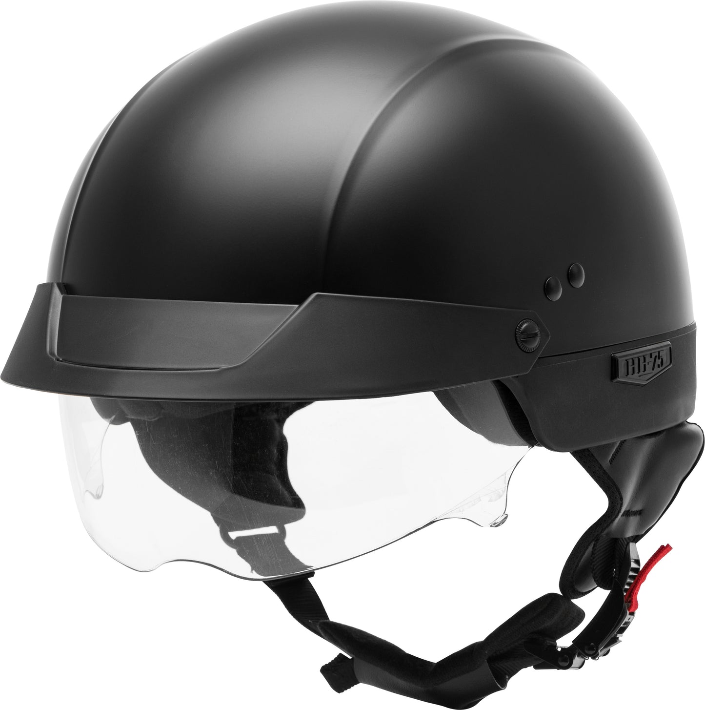 Hh 75 Half Helmet Matte Black Md