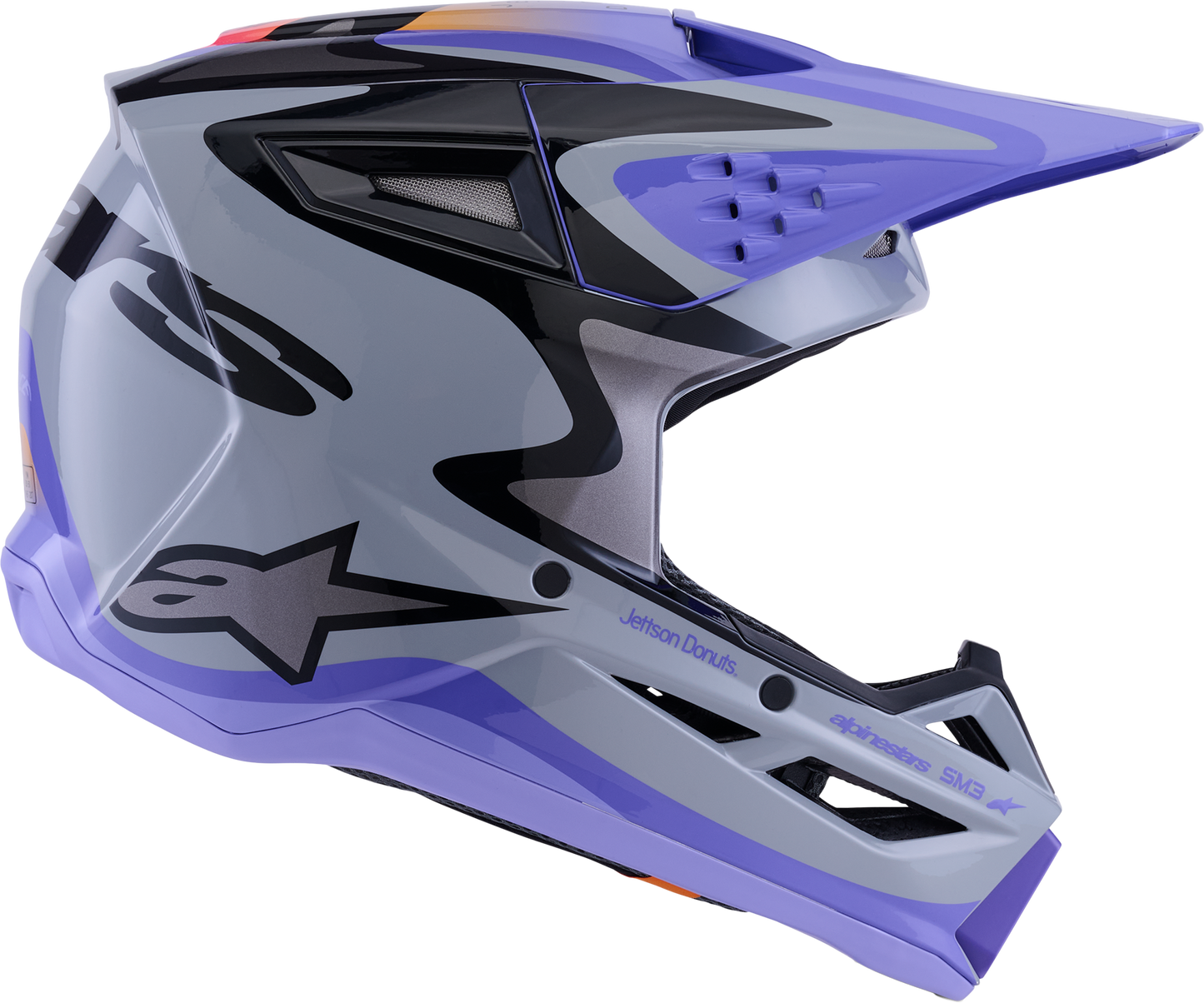 Jettson Sm3 Helmet Gry/Purp/Blk Glossy 2x