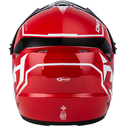 Mx 46 Compound Helmet Red/Black/White Md