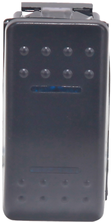 Lighted Rocker 3 Position Switch Blue