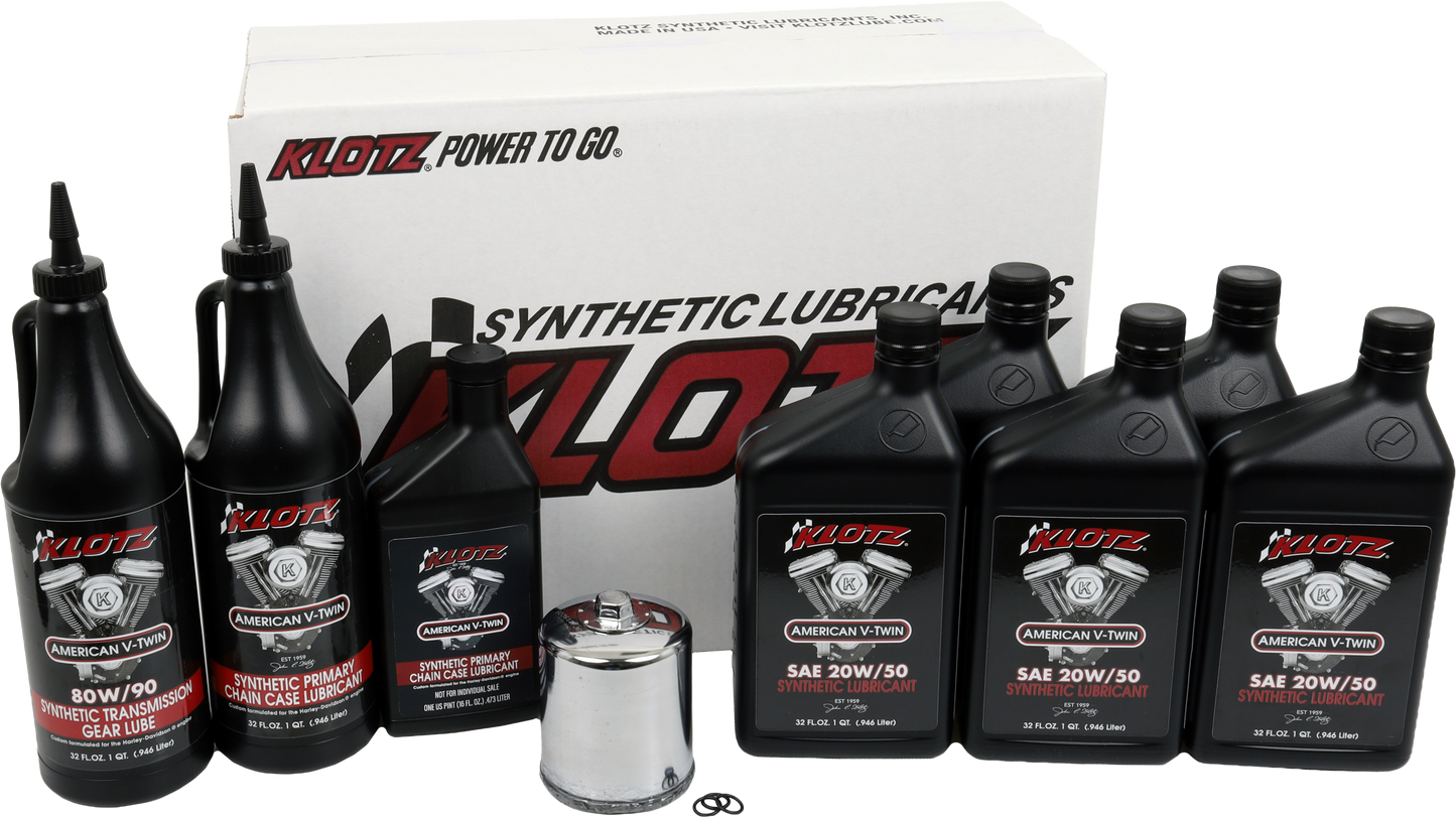 Premium Harley Davidson 5qt Synthetic Oil Change Kit