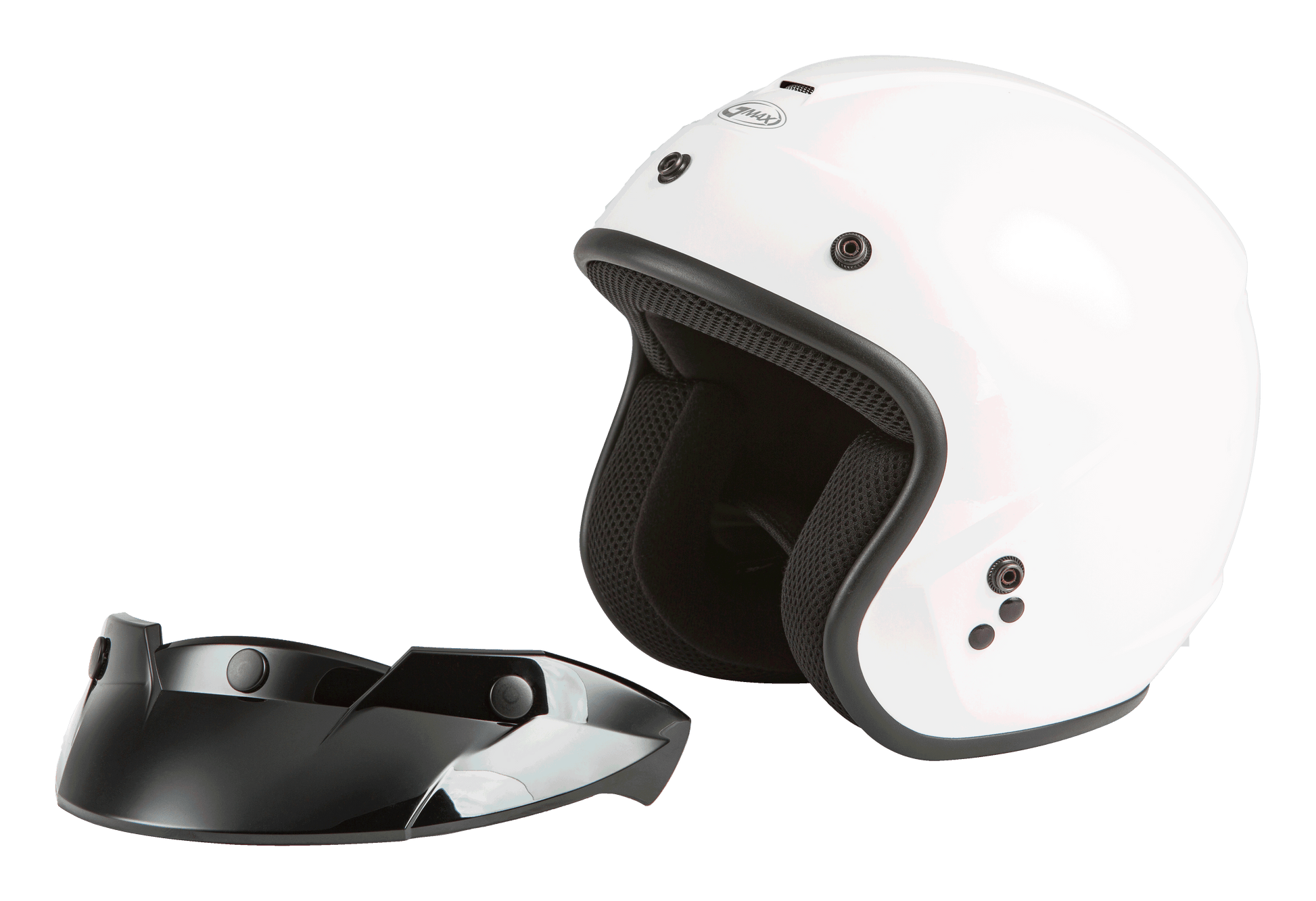 Of 2 Open Face Helmet White 2x
