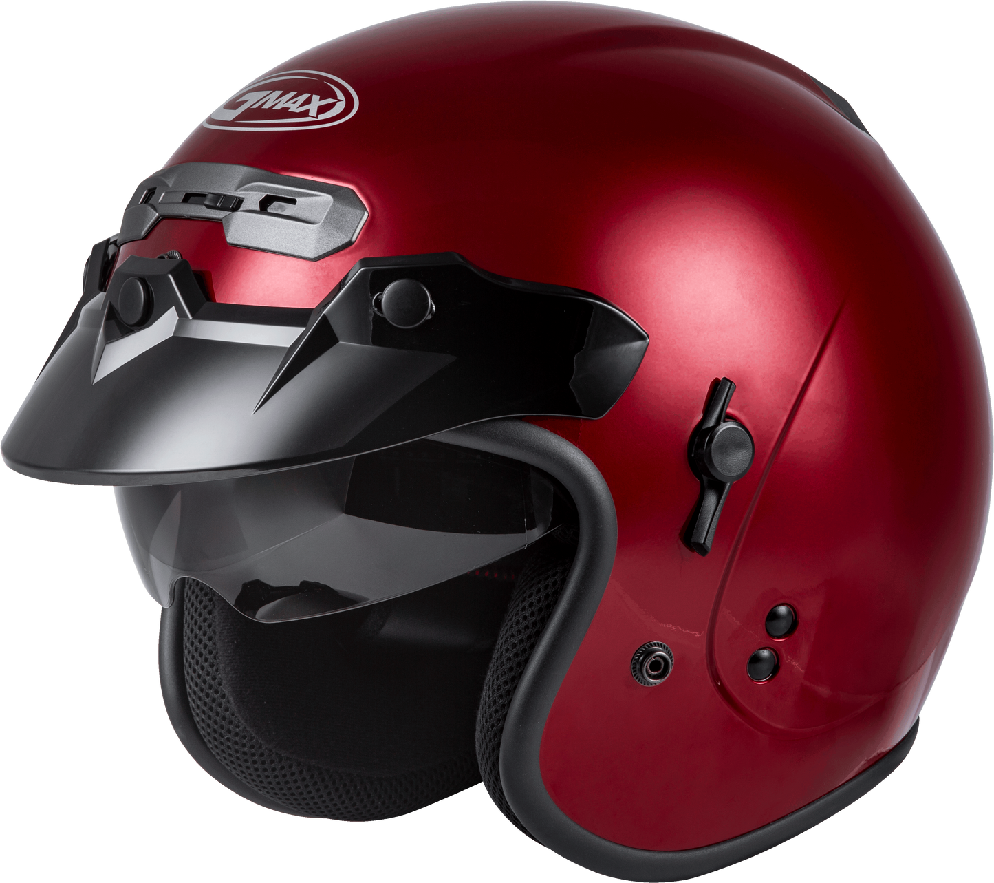 Gm 32 Open Face Helmet Candy Red Sm
