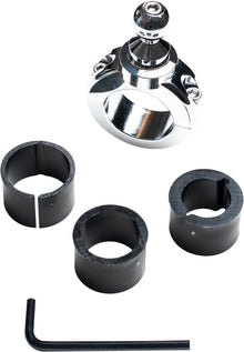 5g Chrome Bar Mount Fixed 1 1/4"(32mm) Thru 7/8"(22mm)