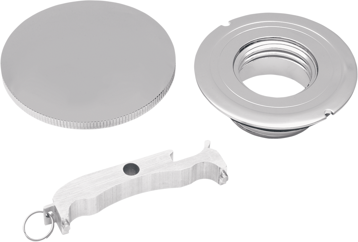 DRAG SPECIALTIES Gas Cap - Left-Hand - Non-Vented 012030