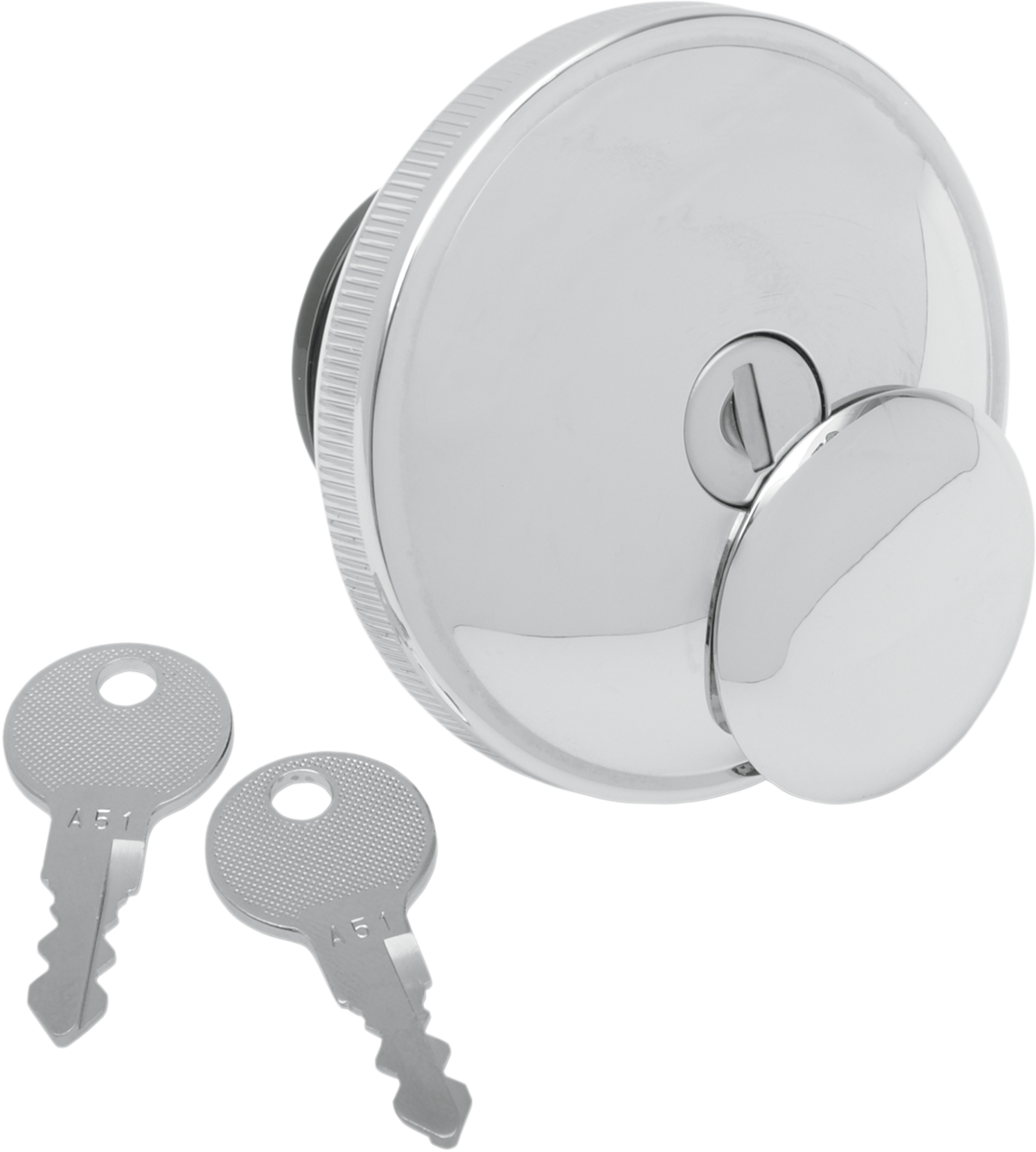 DRAG SPECIALTIES Screw-In Locking Gas Cap - Non-Vented - Chrome 03-0318A-B