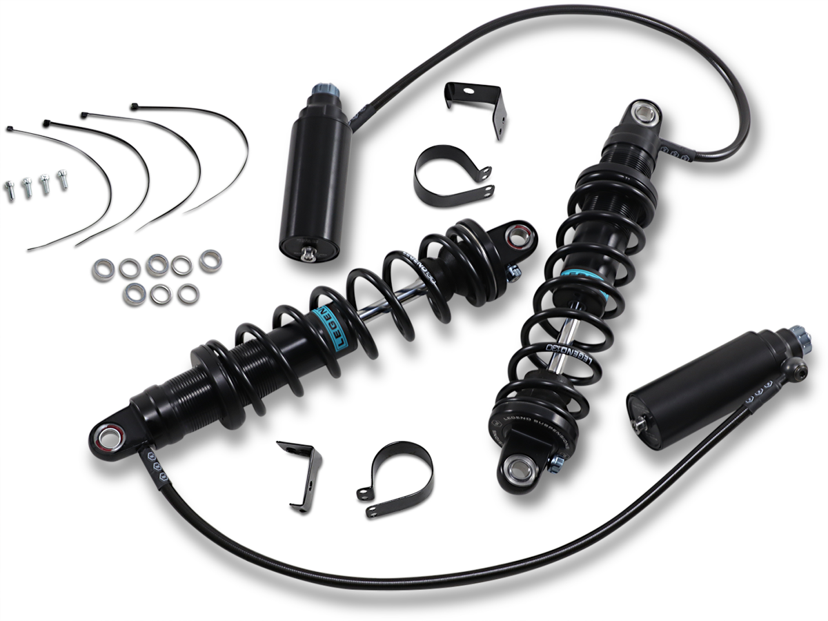 LEGEND SUSPENSION REVO ARC Remote Reservoir Shocks - 14" - Heavy Duty - Black 1310-1885