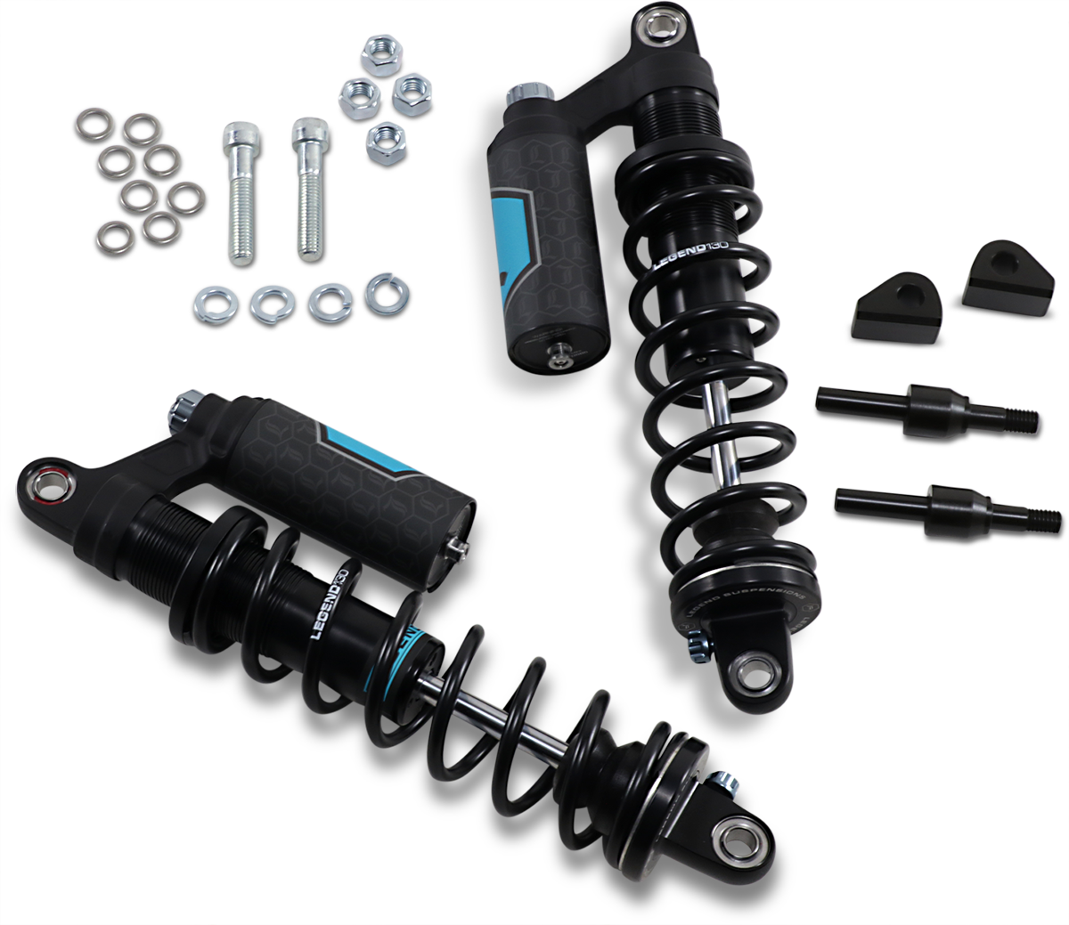 LEGEND SUSPENSION REVO ARC Piggyback Shocks - 14" - Heavy Duty - Black - '84-'00 FXR 1310-1901