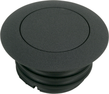 DRAG SPECIALTIES Gas Cap - Non-Vented Pop-Up - Black Wrinkle 03-329B-B