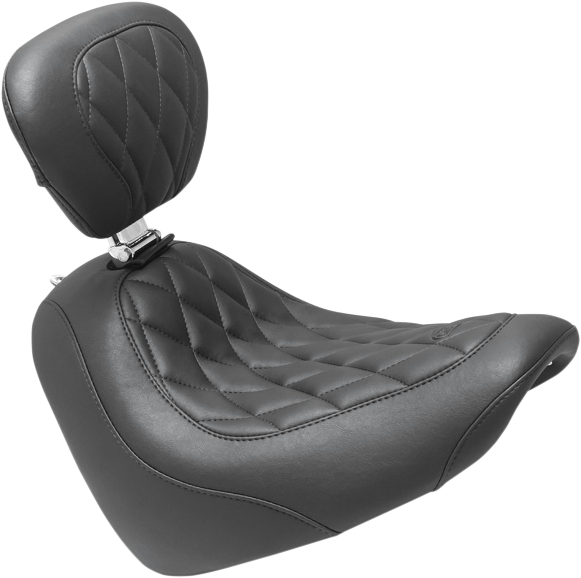 MUSTANG Wide Tripper™ Seat - with Driver's Backrest - Diamond 83016