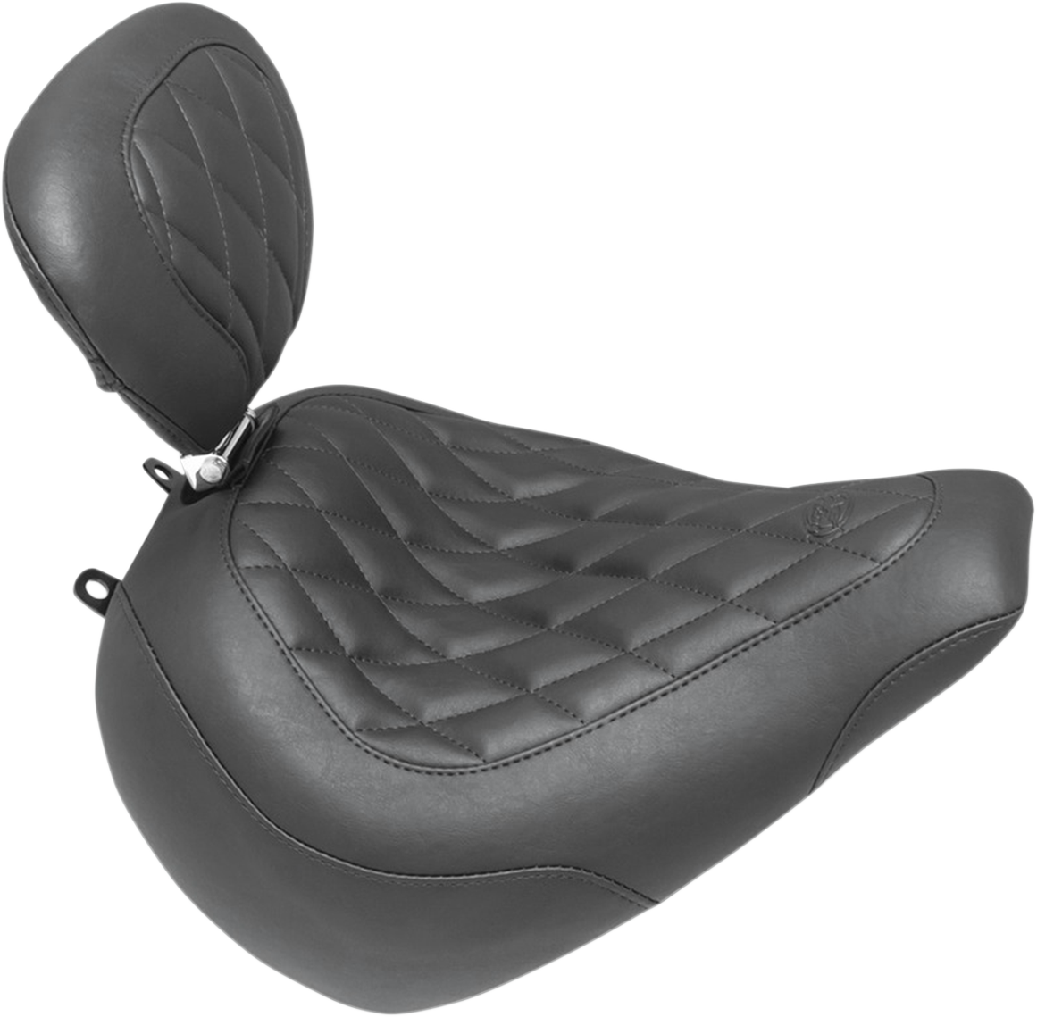 MUSTANG Wide Tripper™ Seat - with Driver's Backrest - Diamond Stitch 83061