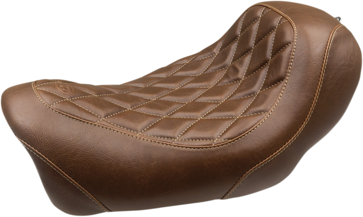 MUSTANG Forward Wide Tripper Solo Seat - Diamond - Brown - FXDF '14-'17 75043