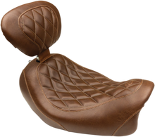 MUSTANG Seat - Wide Tripper™ Solo - with Backrest - Diamond - Brown 79797